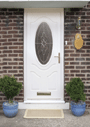 door glass pattern oval